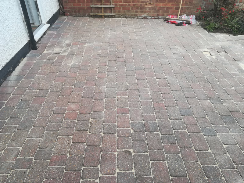 After picture of paving cleaned by Fairhall Jet Wash in Upminster